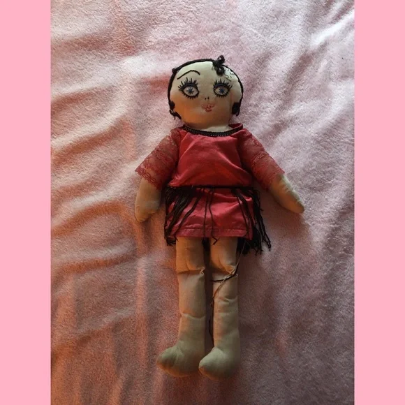 Antique 1920s flapper boudoir doll handmade rag doll - Picture 1 of 4